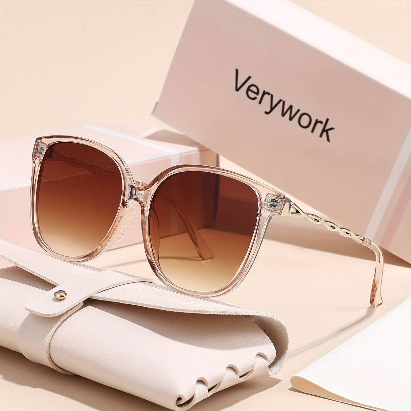 Occhiali da sole retro per donne – Stilosissimi occhiali quadrati con lenti anti-riflesso