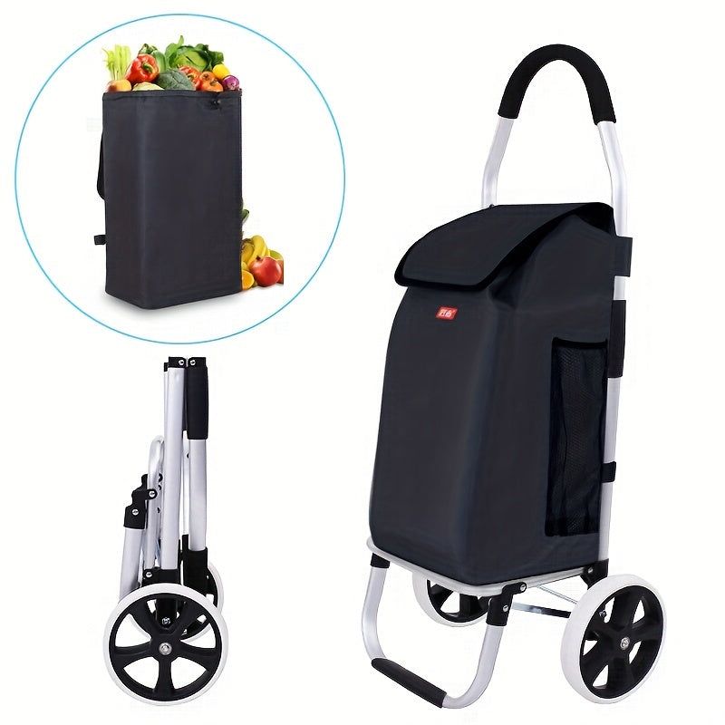Carrello Portatile – Pieghevole con Borsa Rimovibile e Manico Telescopico