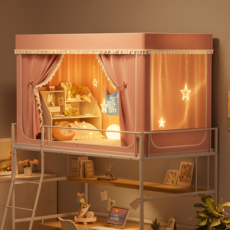 StarryBunk Letto a Castello Regolabile - Accogliente e Protetto con Zanzariera