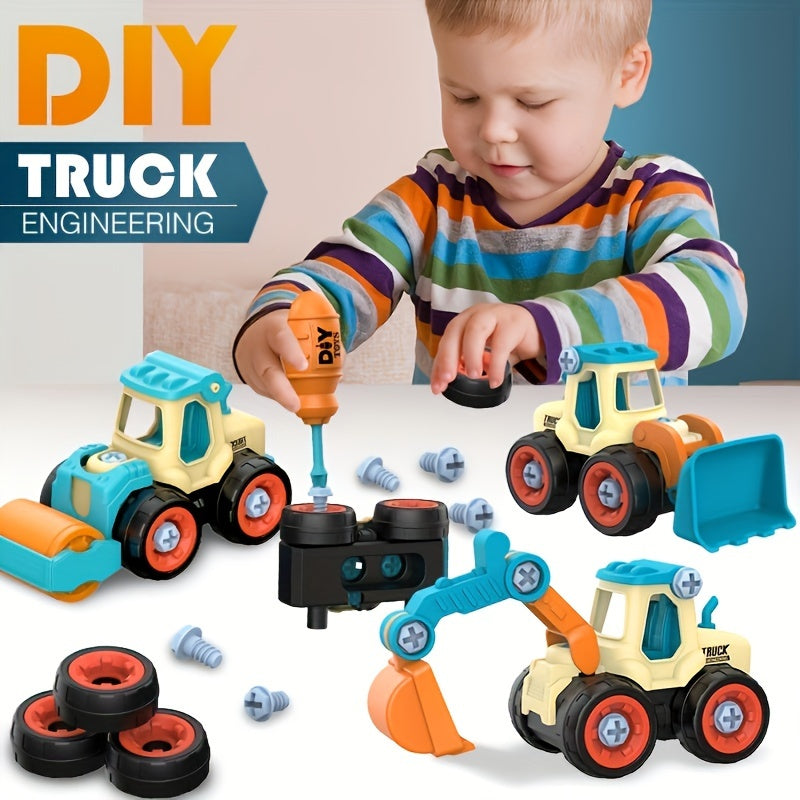 Set di Costruzione Camion Fai-da-Te - Giocattolo Creativo per Bambini
