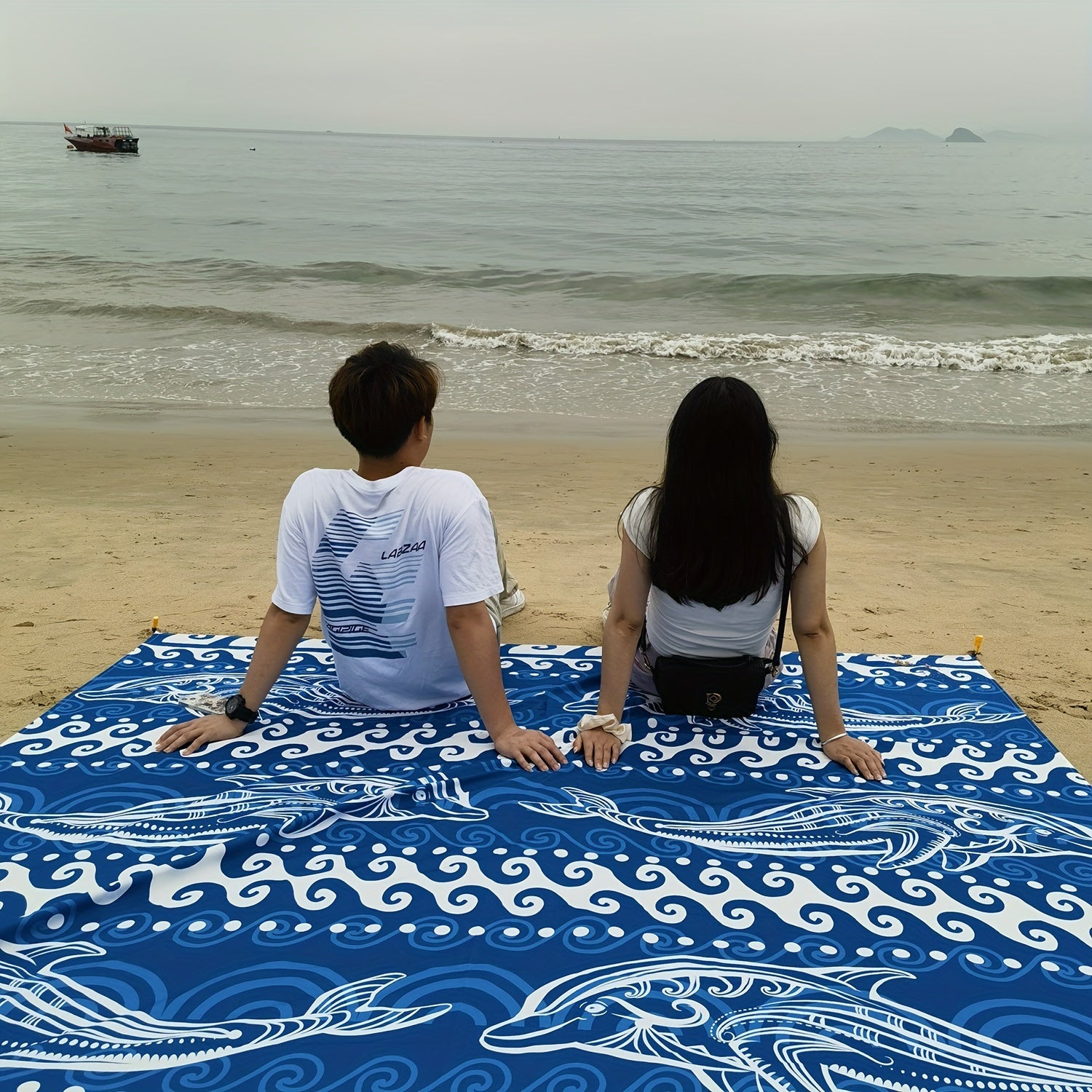 TropiComfort Tappeto da Spiaggia Oversize – Ampio, Durevole e Resistente alla Sabbia