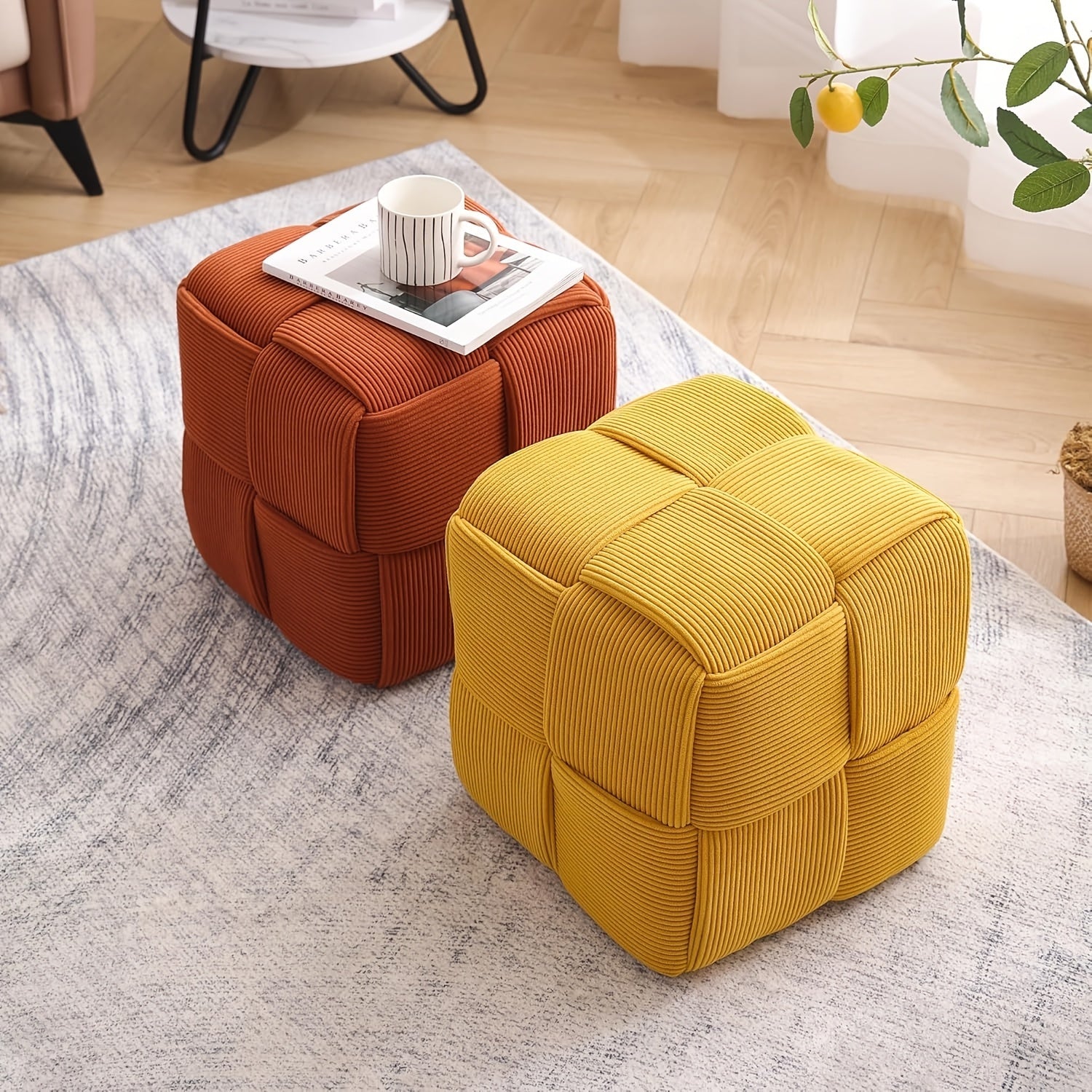 CordyCube Ottoman – Design Chic e Comfort in Uno