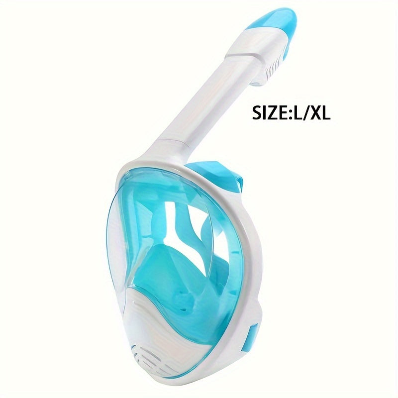 Maschera Snorkel per Viso Intero – Visione Panoramica a 180° e Montaggio per Fotocamera per un'Esperienza Subacquea Perfetta