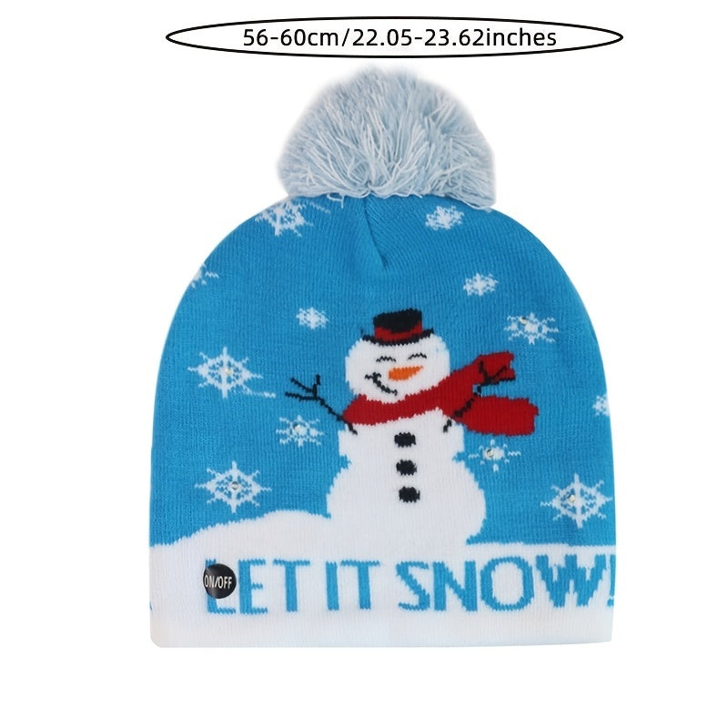 Cappello di Natale LED Ghiacciato - Illuminato e Allegro per le Festività