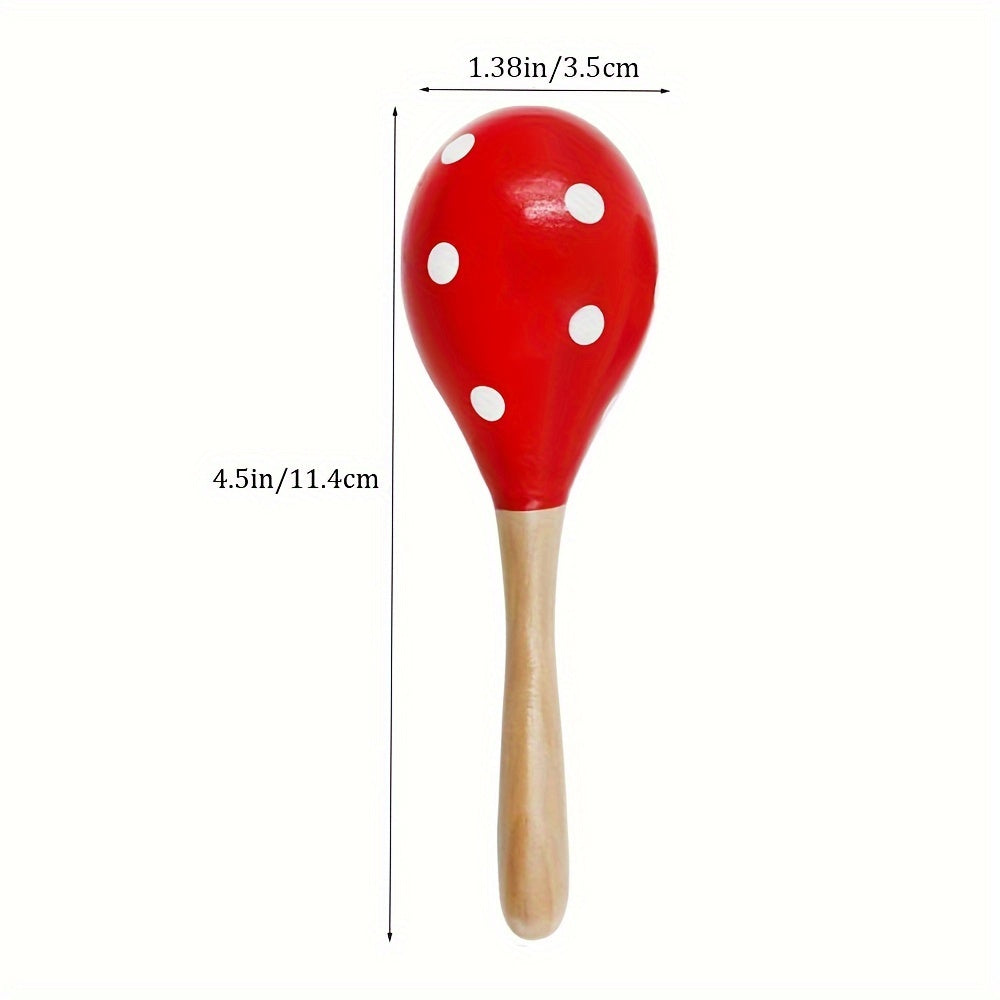 MelodyWood Maraca in Legno - Strumento Musicale Giocoso per Bambini