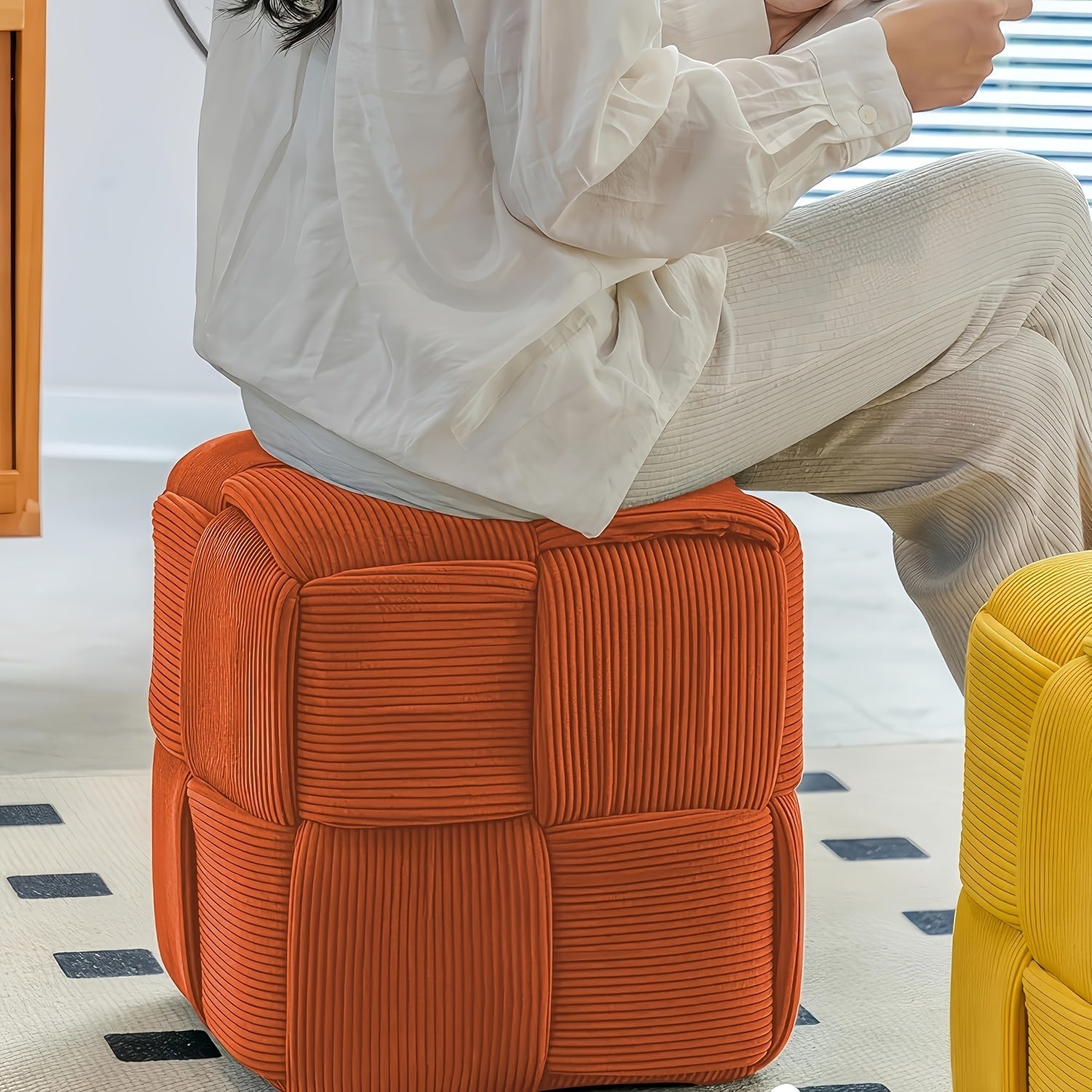 CordyCube Ottoman – Design Chic e Comfort in Uno