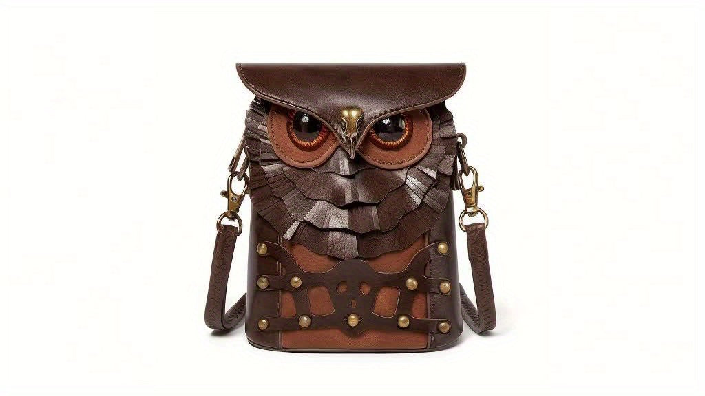 Borsa a Spalla Mini Steampunk Gufo – Audace e Funzionale