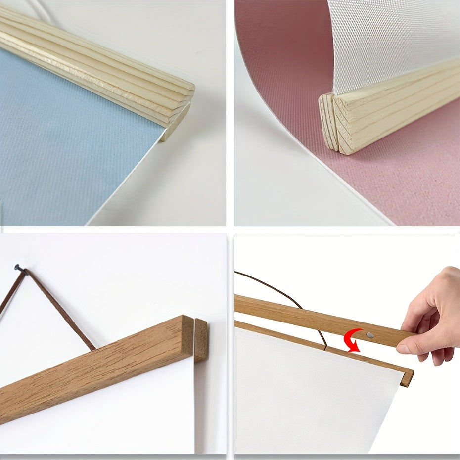 Appendino Magnetico in Legno per Poster – Decorazione da Parete Semplice e Stile