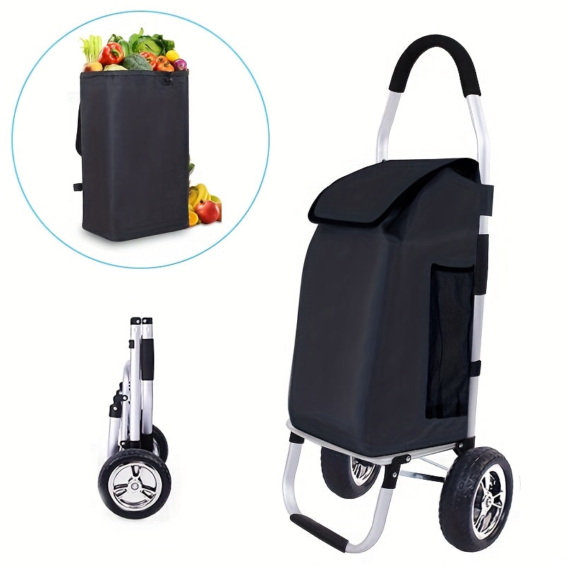 Carrello Portatile – Pieghevole con Borsa Rimovibile e Manico Telescopico