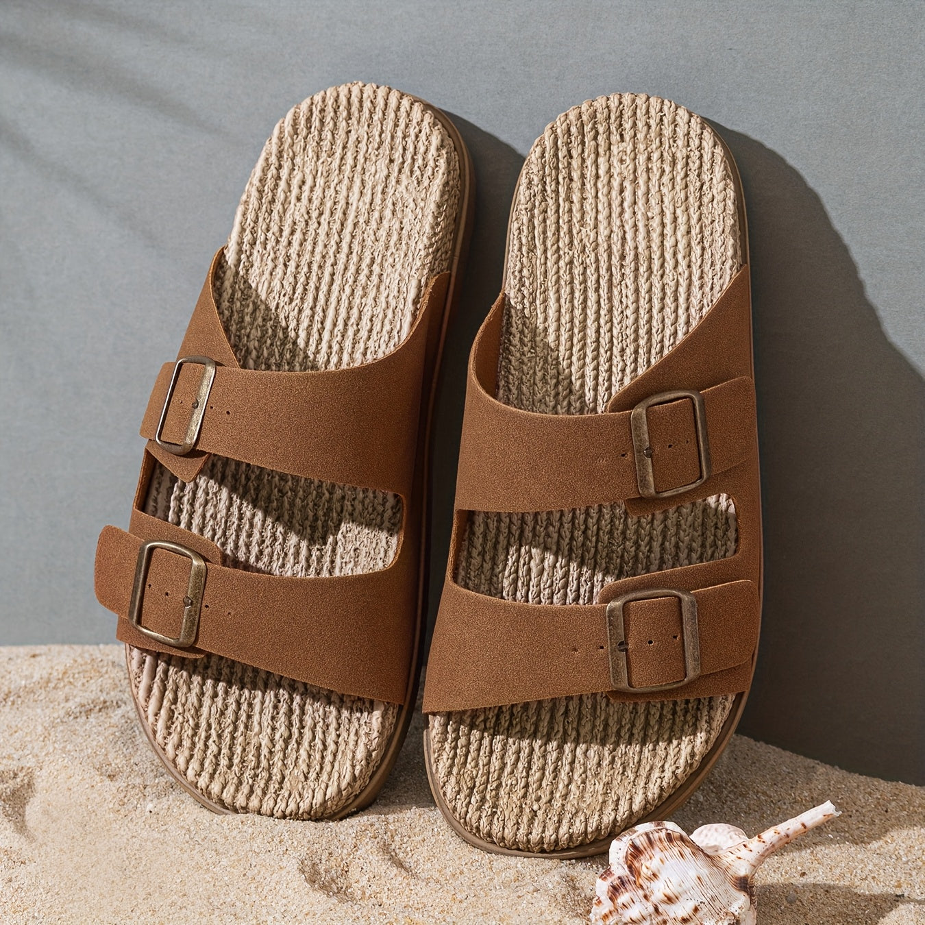 Infradito Eleganti da Uomo – Traspiranti con Cinghie Regolabili e Suola Antiscivolo