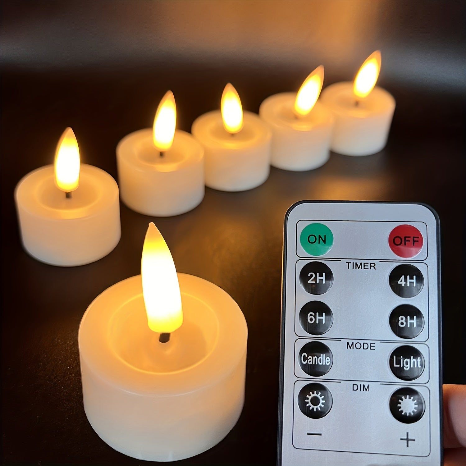 Candlelight senza fiamma Magico - Set con Telecomando e Timer Dimmabile