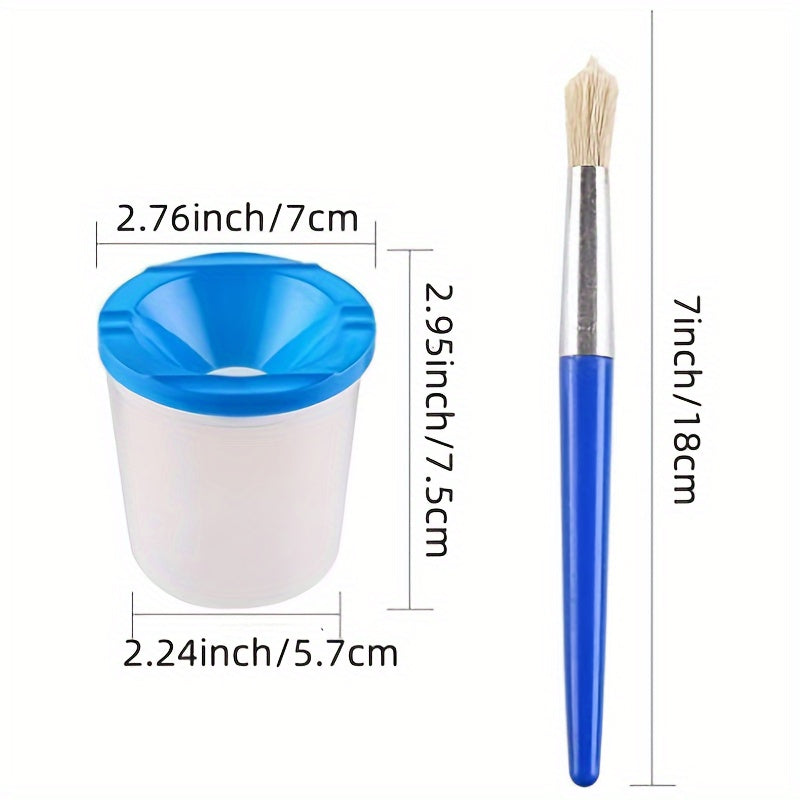 Set di Pennelli e Barattoli di Vernice per Pittura Fai-da-te – Perfetto per Pitturare