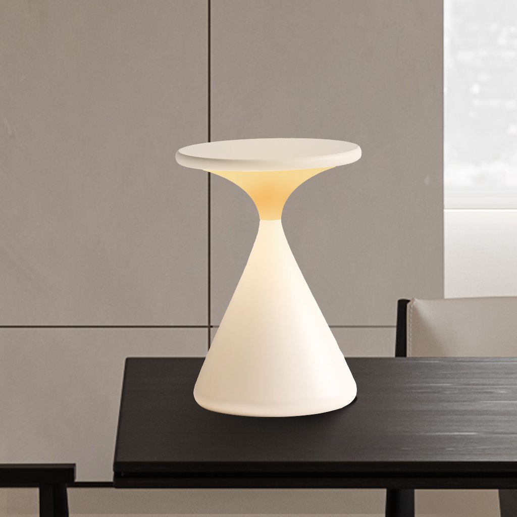 Lampada da Tavolo LED Dimmerabile Aeron Hourglass – Elegante e Senza Fili