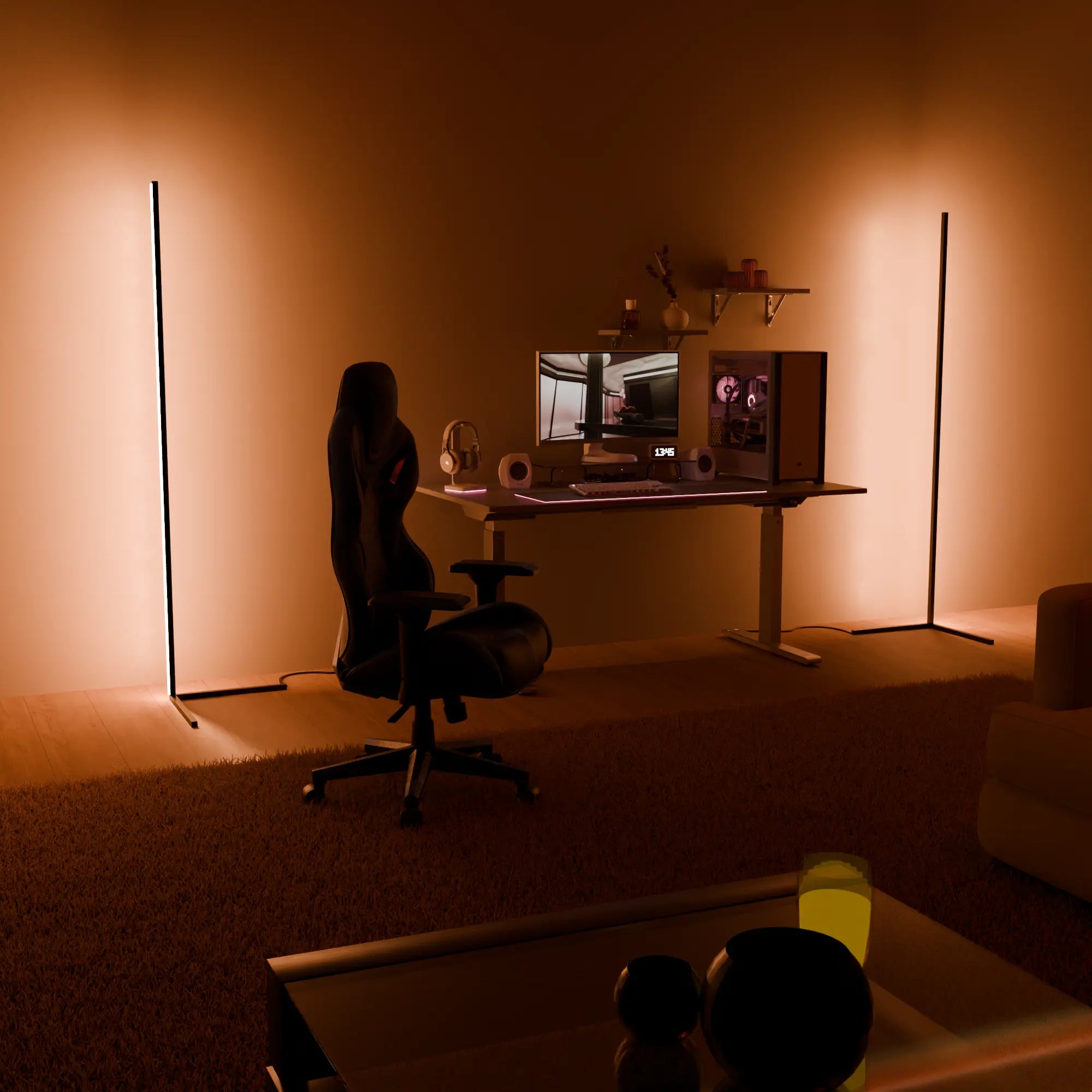 Lampada da Terra Luna - Lampada Moderna per Interni Eleganti