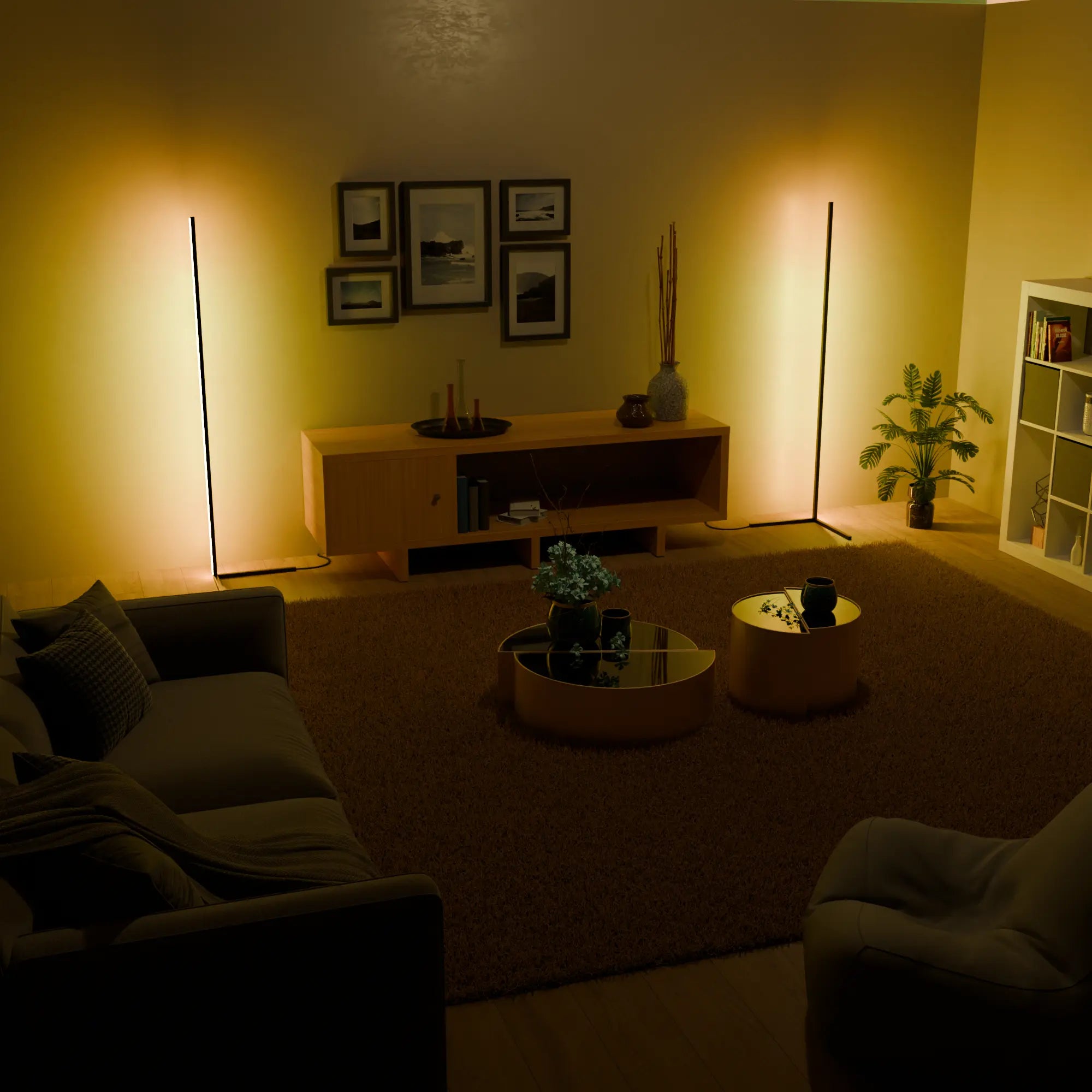 Lampada da Terra Luna - Lampada Moderna per Interni Eleganti