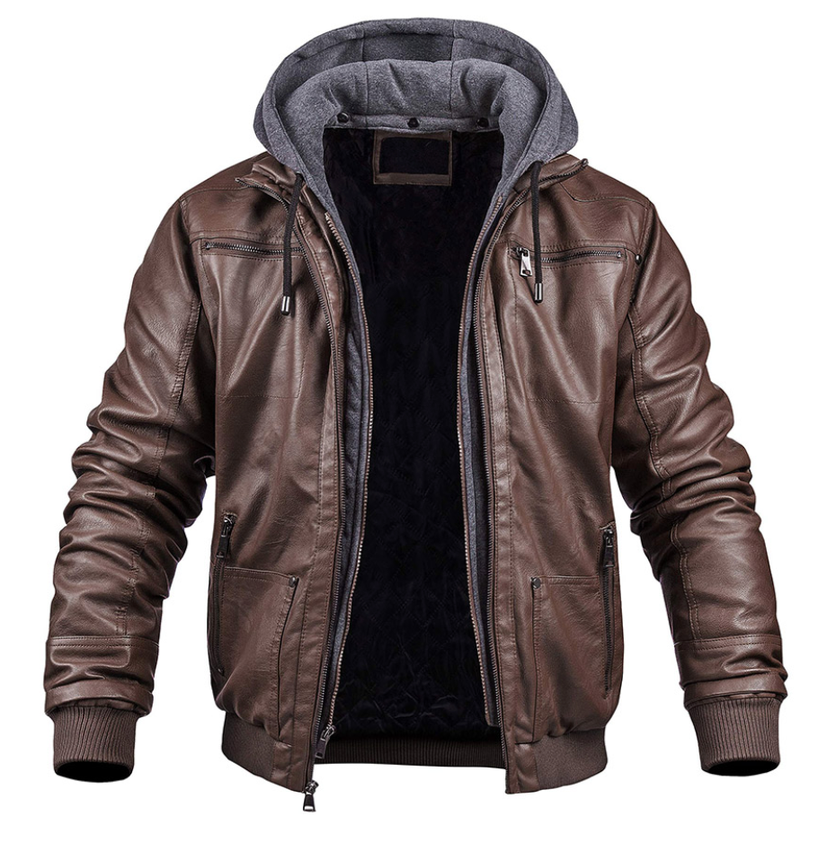 Giacca in Pelle Rugged Voyager - Robusta e Confortevole