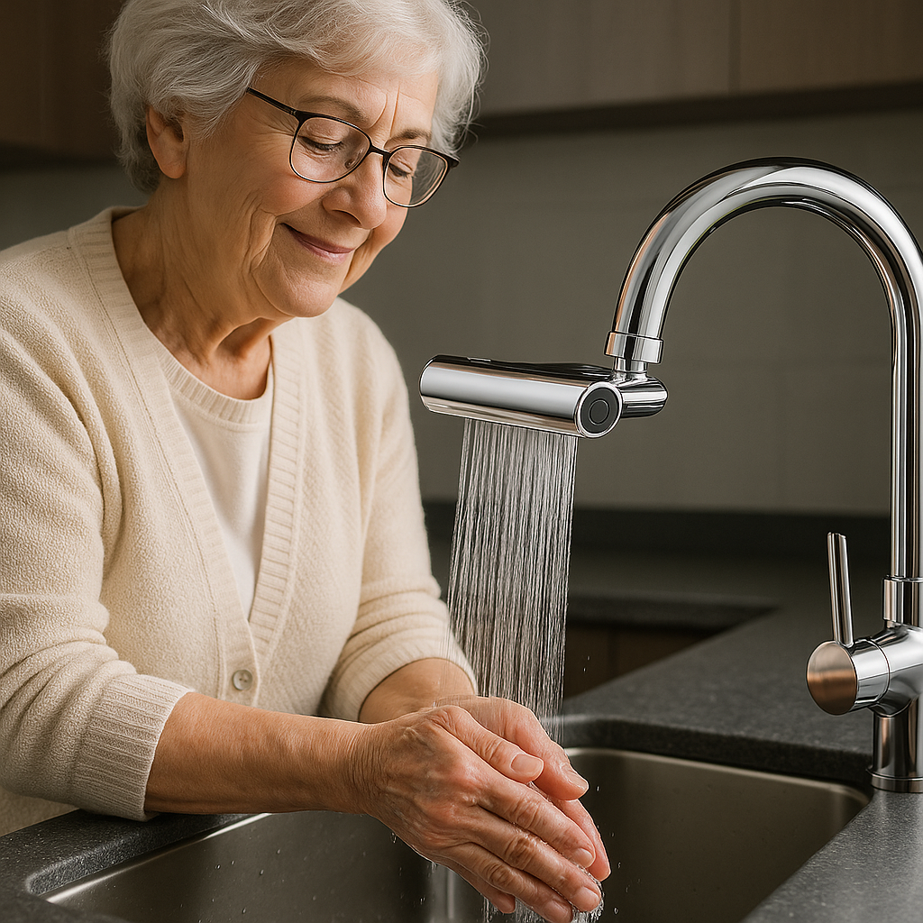 FlexiFlow Attacco per Rubinetto – 4 modalità & rotazione a 360°