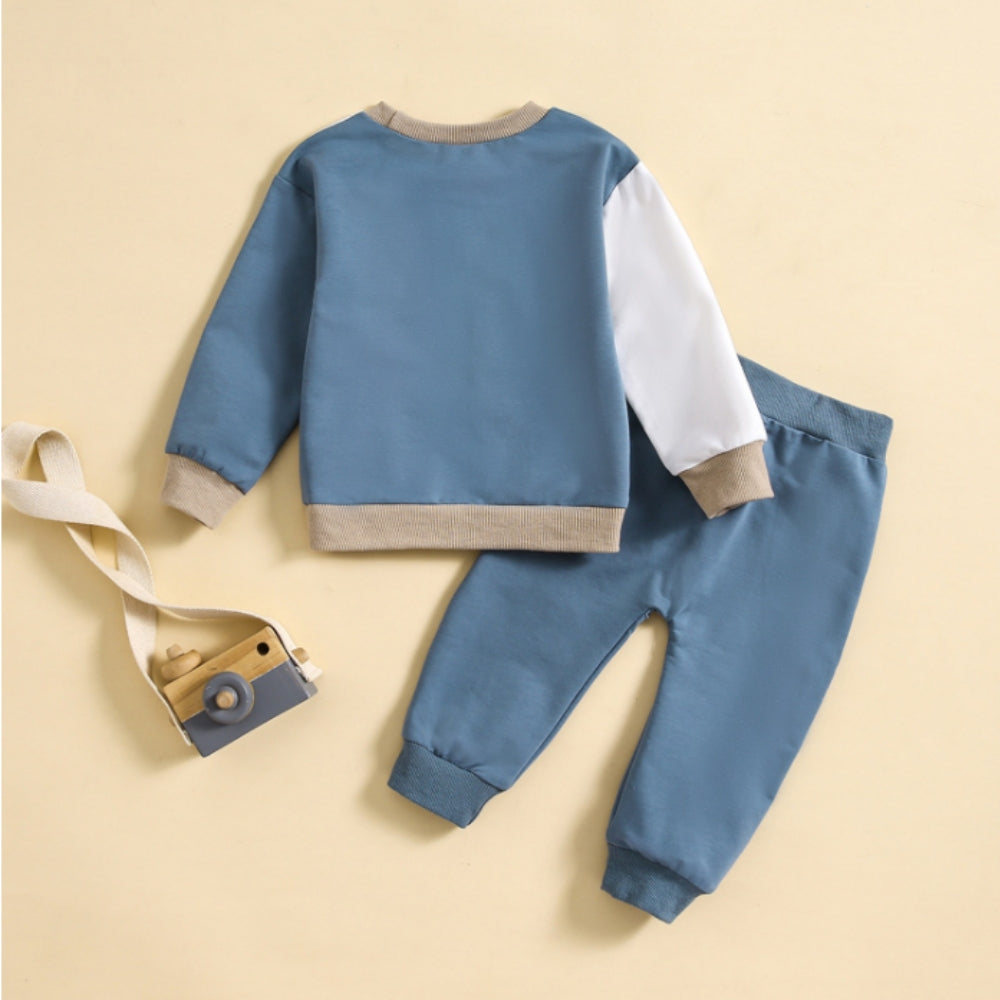 Completo Sportivo Trendy per Bambini – Design a Blocchi di Colore Confortevole