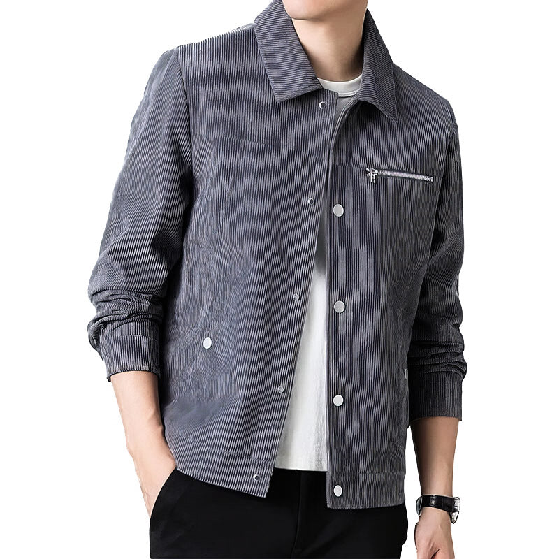 Giacca Coach in Velluto a Coste Moderna – Stile Elegante per Uomini