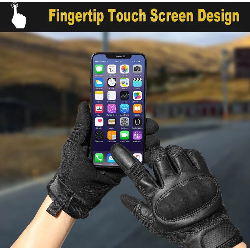 Guanti da Moto AirFlex – Pelle PU Traspirante per Comfort e Sicurezza