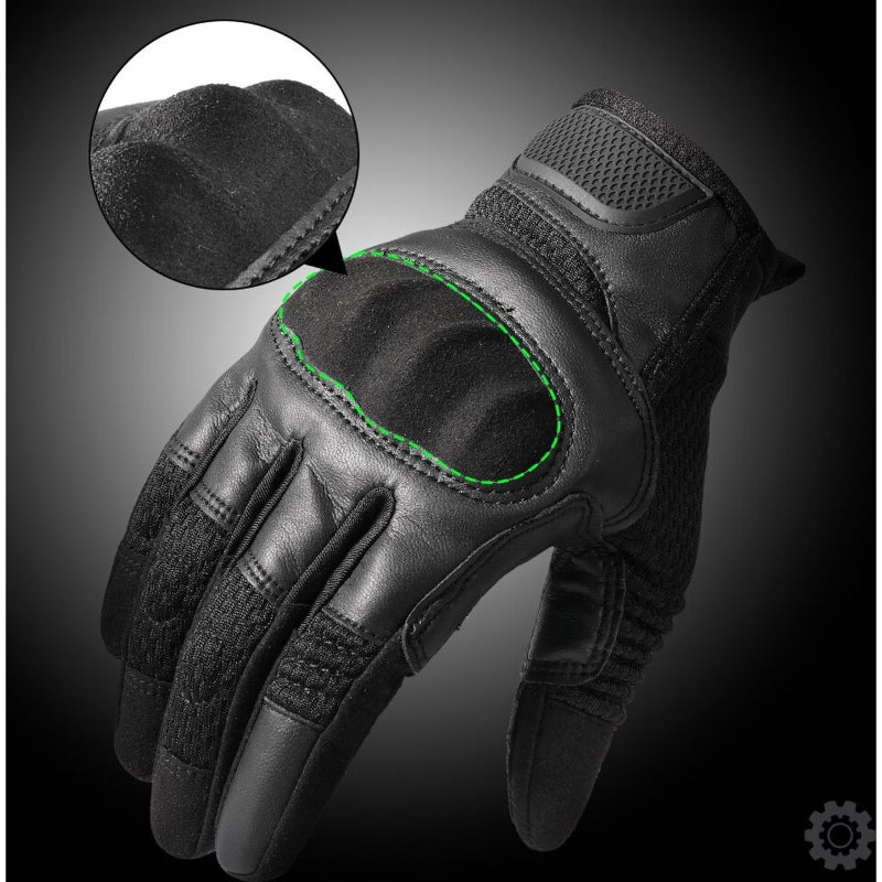 Guanti da Moto AirFlex – Pelle PU Traspirante per Comfort e Sicurezza