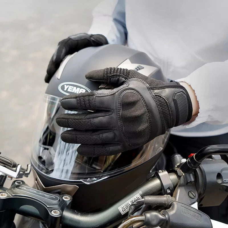 Guanti da Moto AirFlex – Pelle PU Traspirante per Comfort e Sicurezza