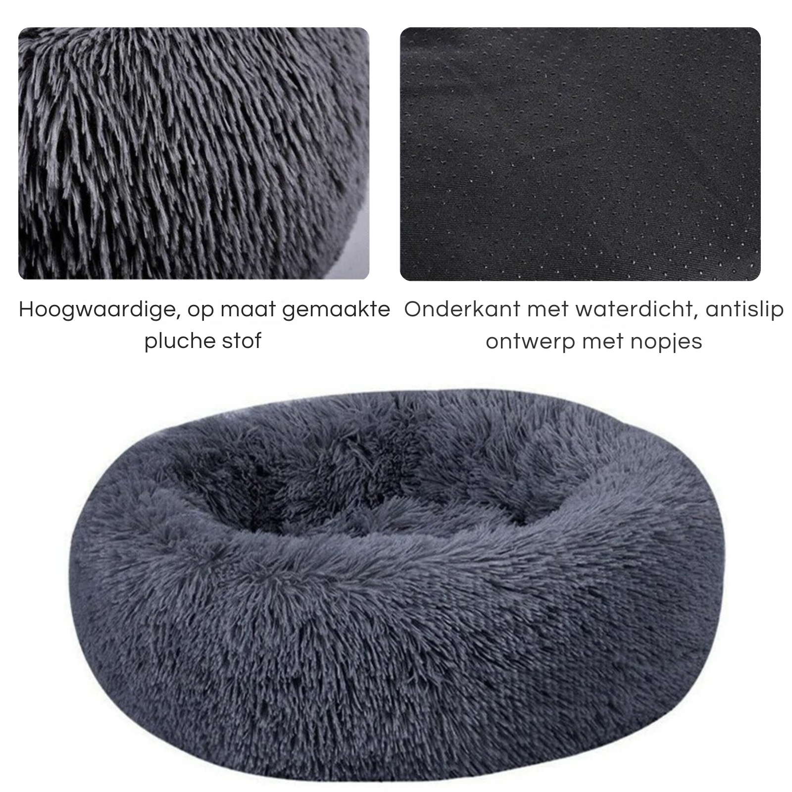 Letto Donut SnuggleNest – Morbido e Rilassante per Gatti e Cani