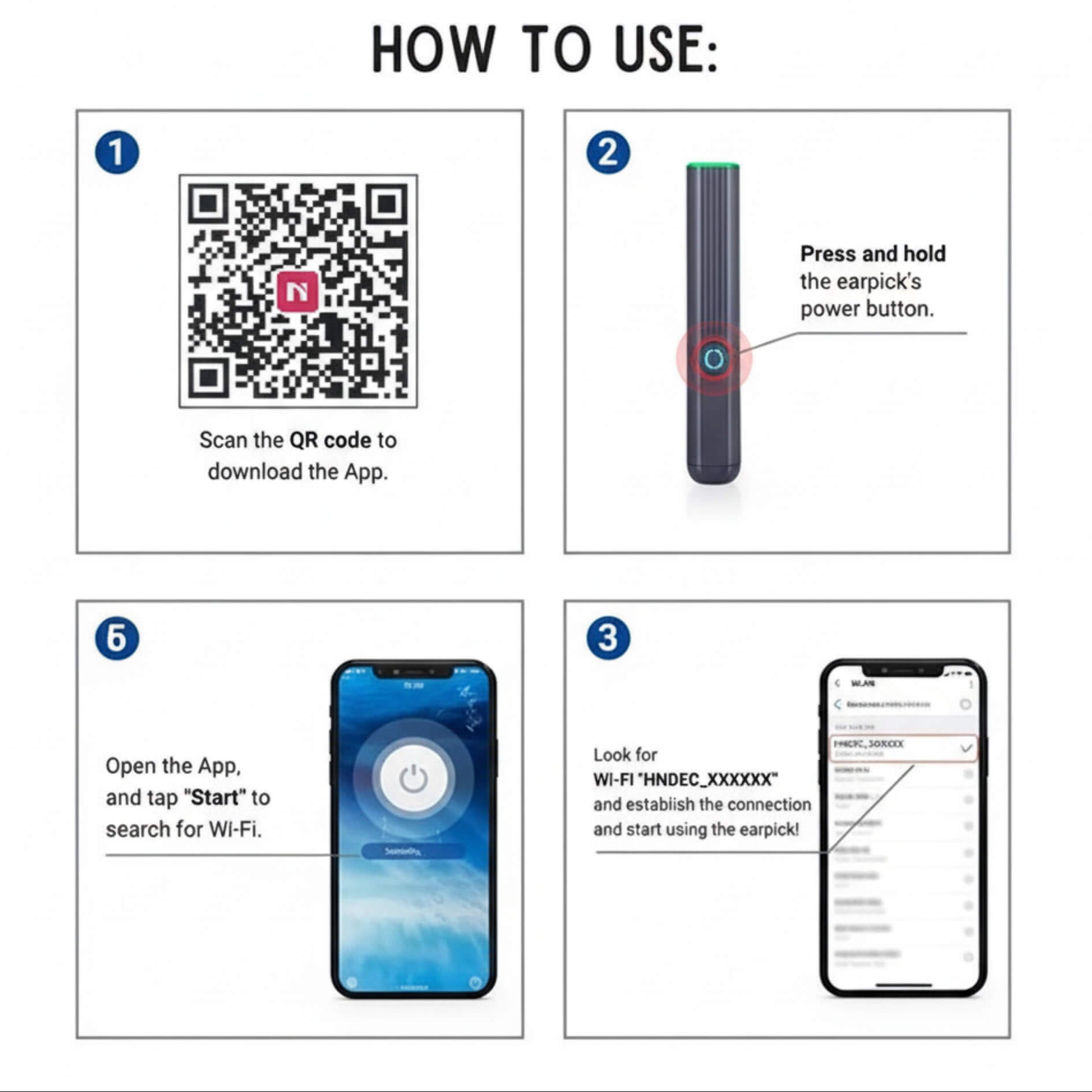 ClearView Pulisciorecchie – Intelligente, Sicuro e Igienico