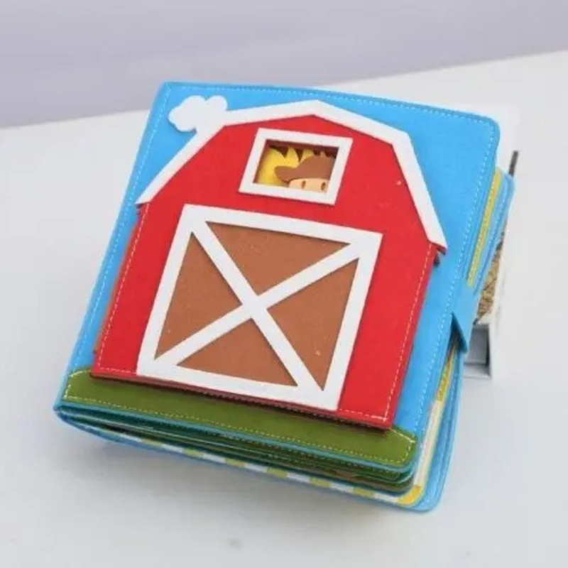 Libro di Stoffa Interattivo - Vita in Fattoria