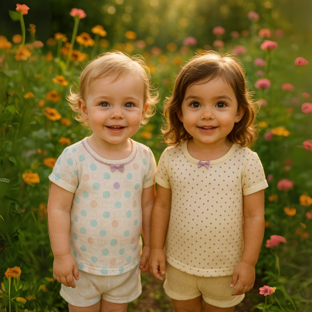 Set di T-Shirt per Bambini Allegro – Confortevole e Giocoso per Ogni Giorno