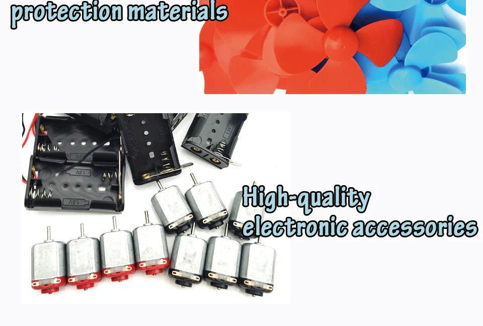 Set Educativo di Energia Solare e Eolica – Esperimento Fai-da-Te Divertente e Istruttivo