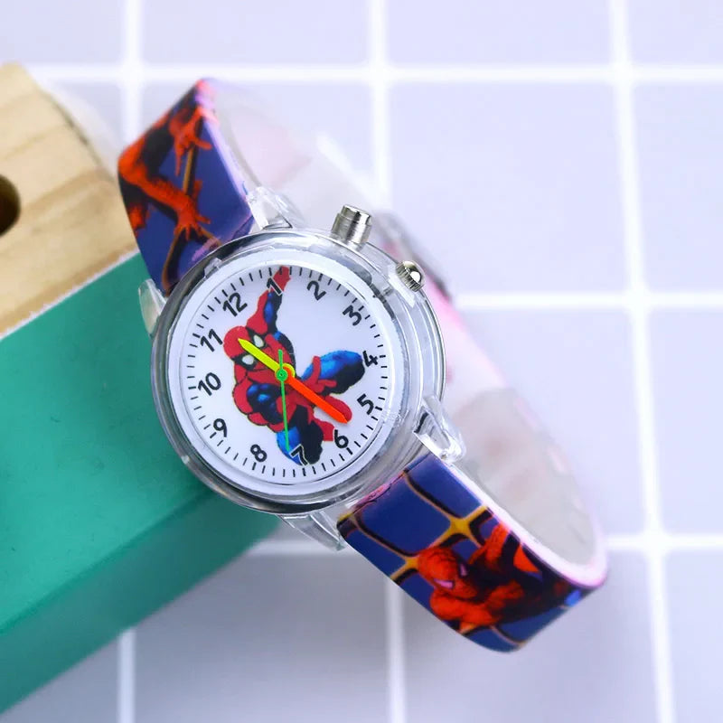 Orologio da Bambino Illuminato – Disponibile nei Design di Spider-Man e Frozen