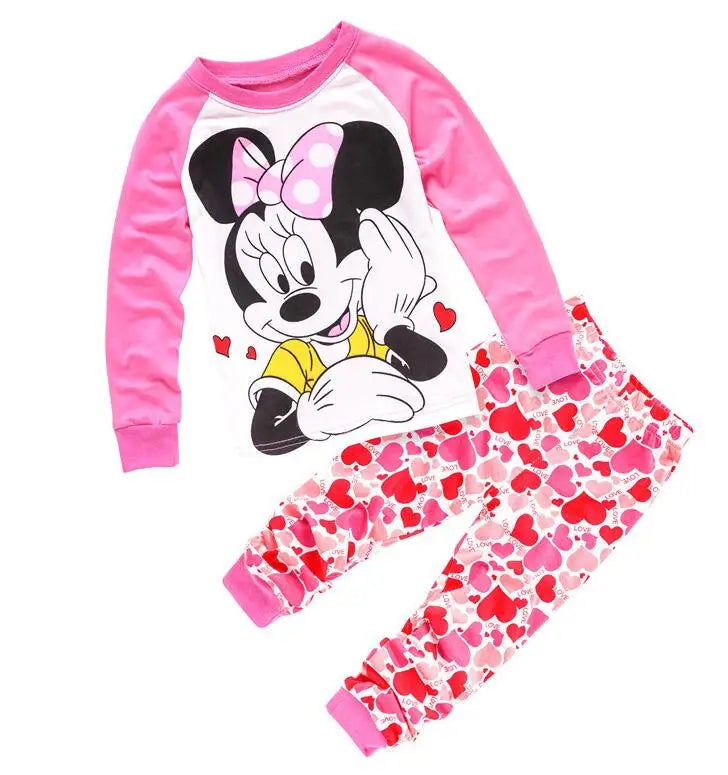 Set Pigiama Lotte Principessa per Bambini - Set Pigiama Bicolore Minnie Mouse