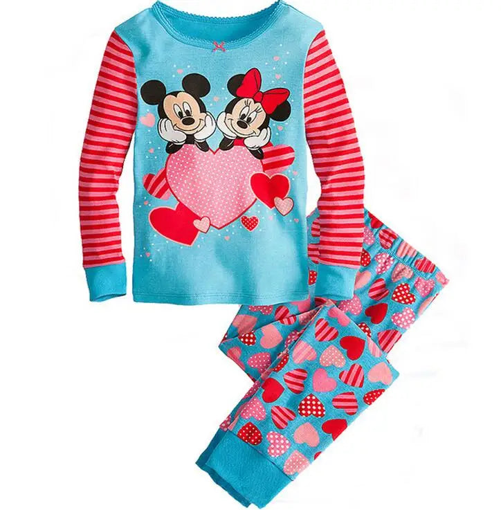 Set Pigiama Lotte Principessa per Bambini - Set Pigiama Bicolore Minnie Mouse