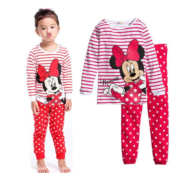 Set Pigiama Lotte Principessa per Bambini - Set Pigiama Bicolore Minnie Mouse