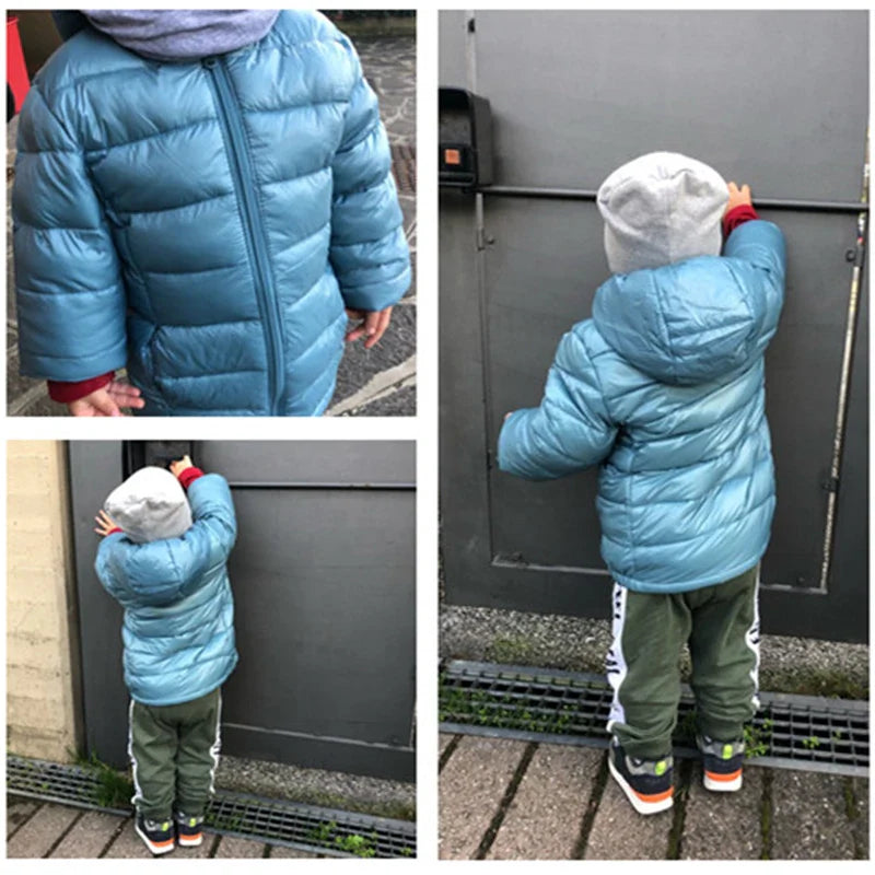 Giacca Leggera in Piuma Luca per Bambini - Calda e Casual per l'Autunno e l'Inverno