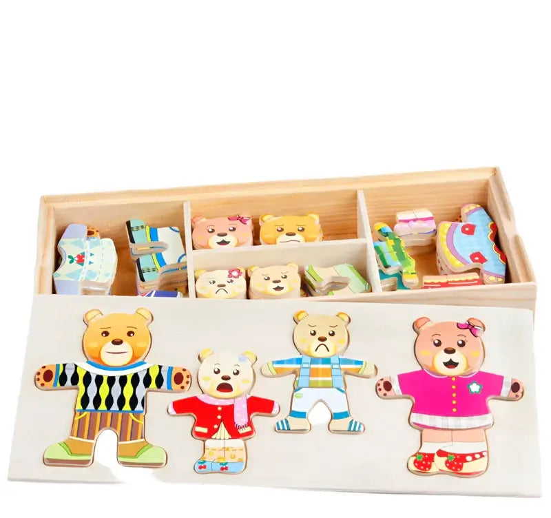 Set di puzzle educativi sugli animali – Per un abbigliamento creativo e istruttivo