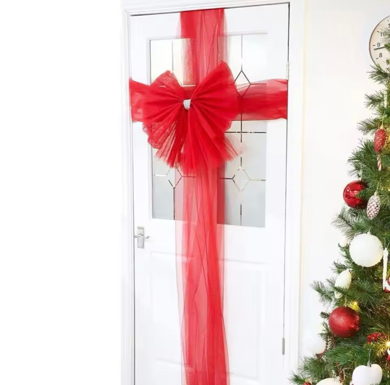 Fiocco Rosso Festivo - Perfetto per la tua Porta