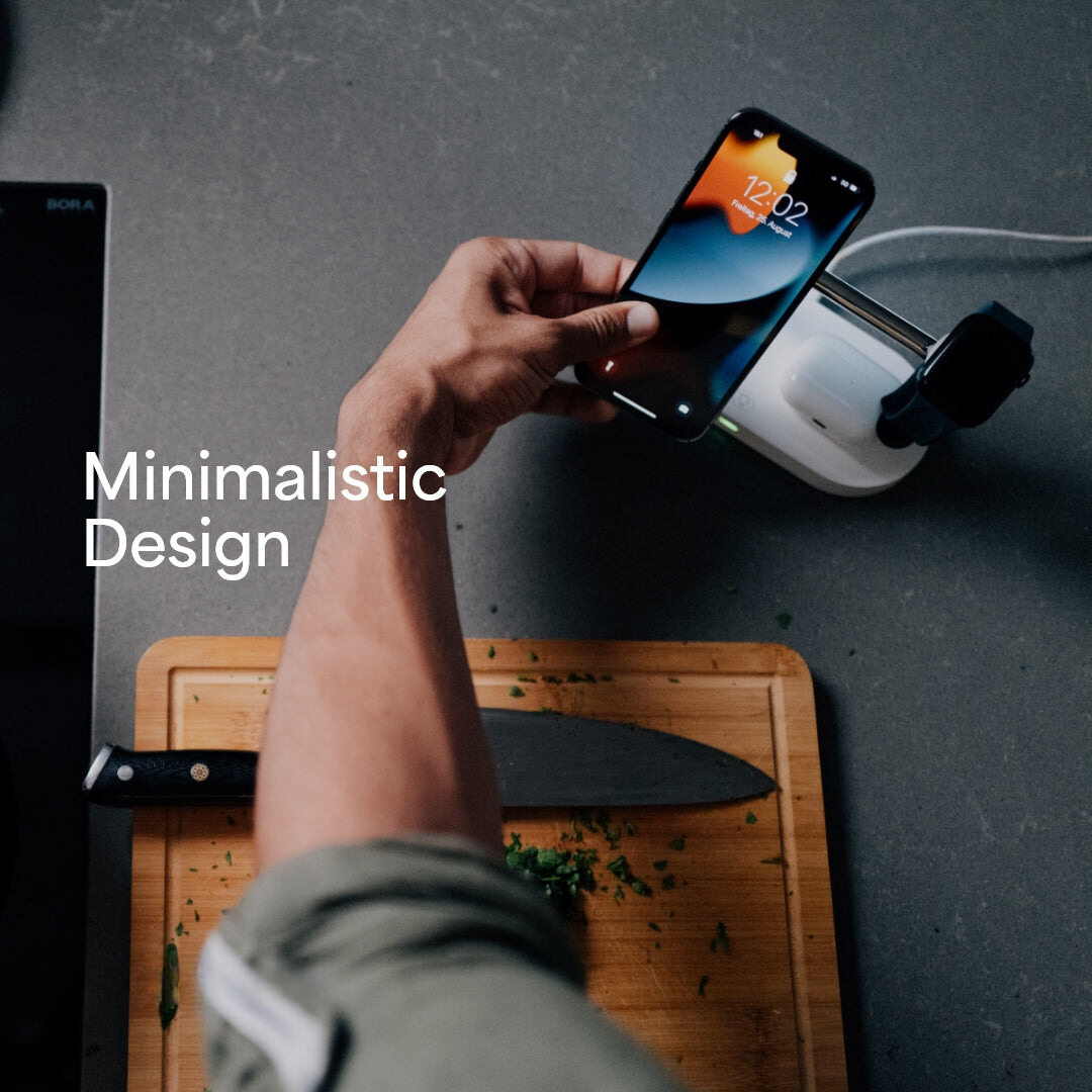 Caricatore Wireless 3-in-1 - Ricarica Efficiente per tutti i tuoi Dispositivi