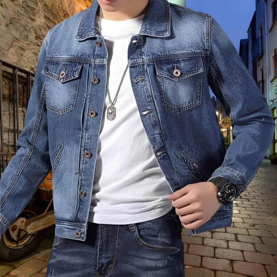 Giacca in Denim Urban Explorer - Robusta e Stilos