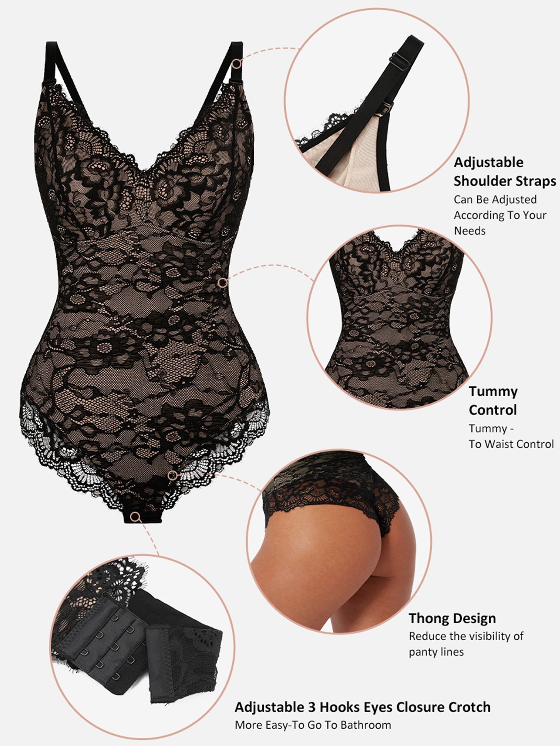 Body in pizzo seducente - Lingerie elegante e sexy per momenti speciali