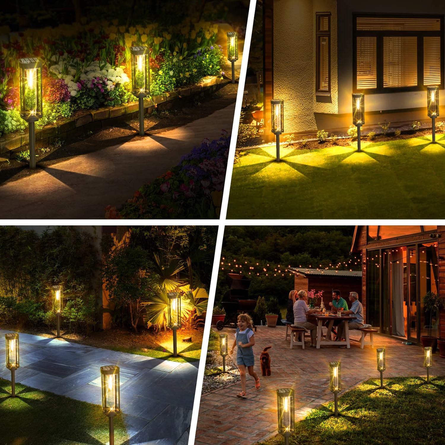 EcoGlow Lantern Solar – Illuminazione Esterna Resistente alle Intemperie con Luce LED Calda