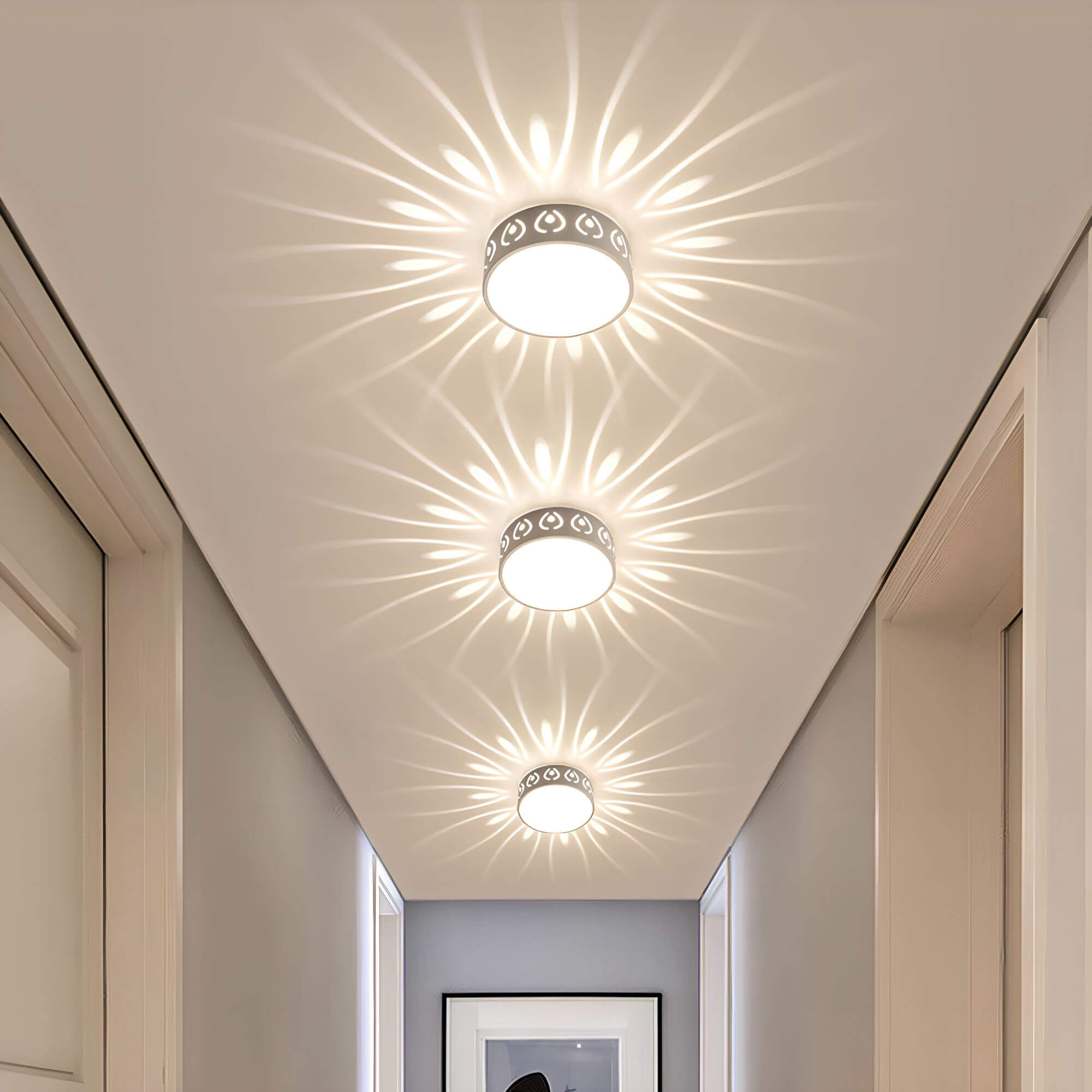 Lampada da soffitto LED Aurora - Illuminazione suggestiva con eleganti motivi