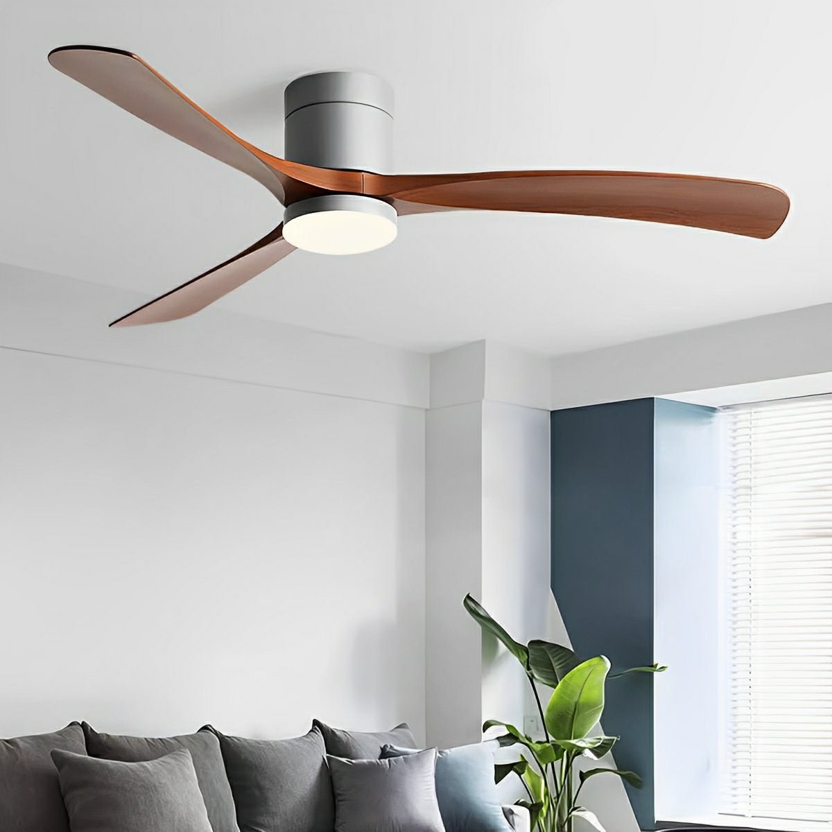 Ventilatore a Soffitto con LED – Silenzioso Comfort e Luce Moderna