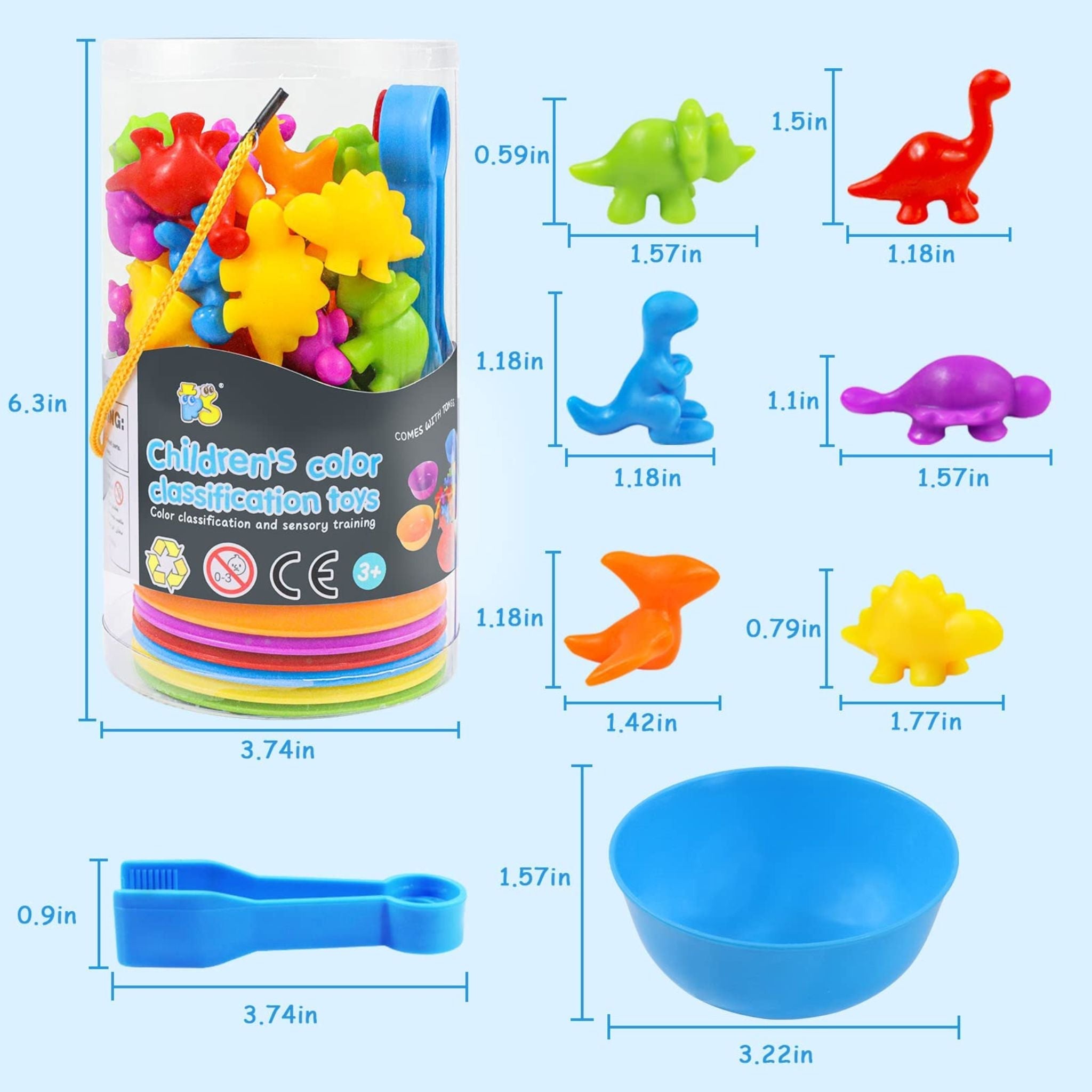 Gioco dei Colori Dino - Educativo e Interattivo