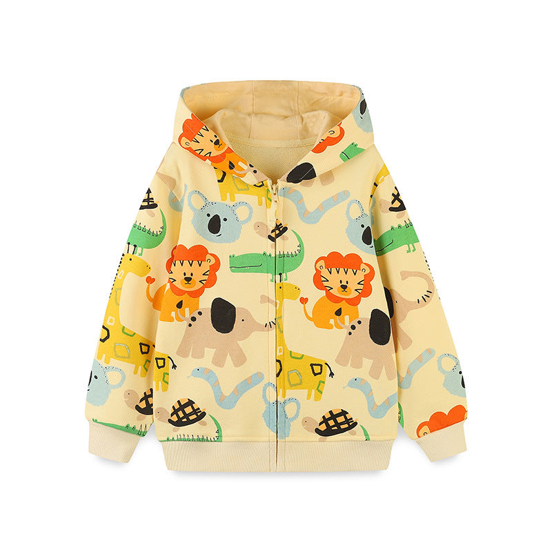 Felpa Safari Avventura per Bambini – Maglione con Stampa Animali
