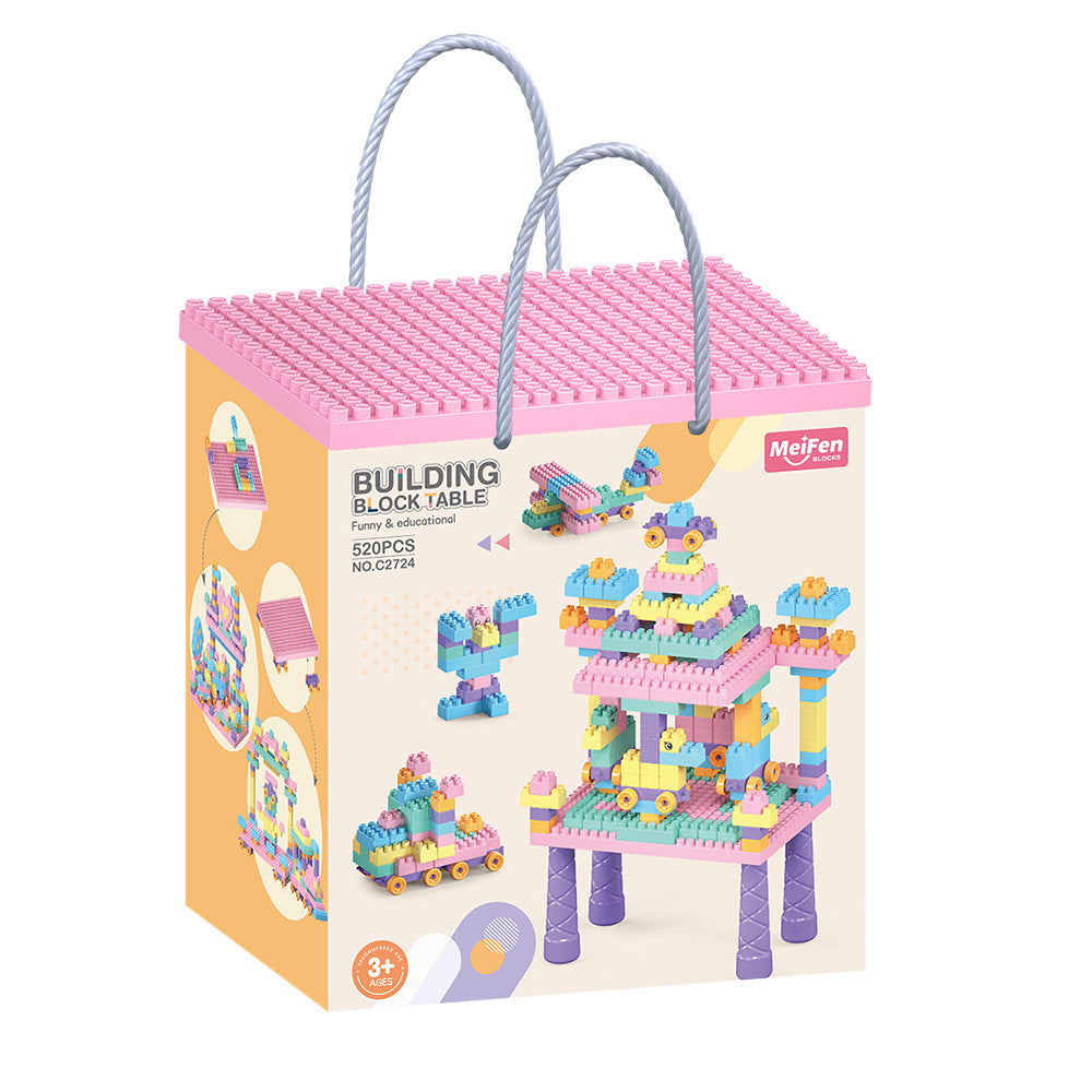 Set Tavolo da Costruzione Creativo – Set di 500 Blocchi da Gioco