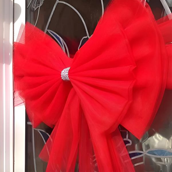 Fiocco Rosso Festivo - Perfetto per la tua Porta