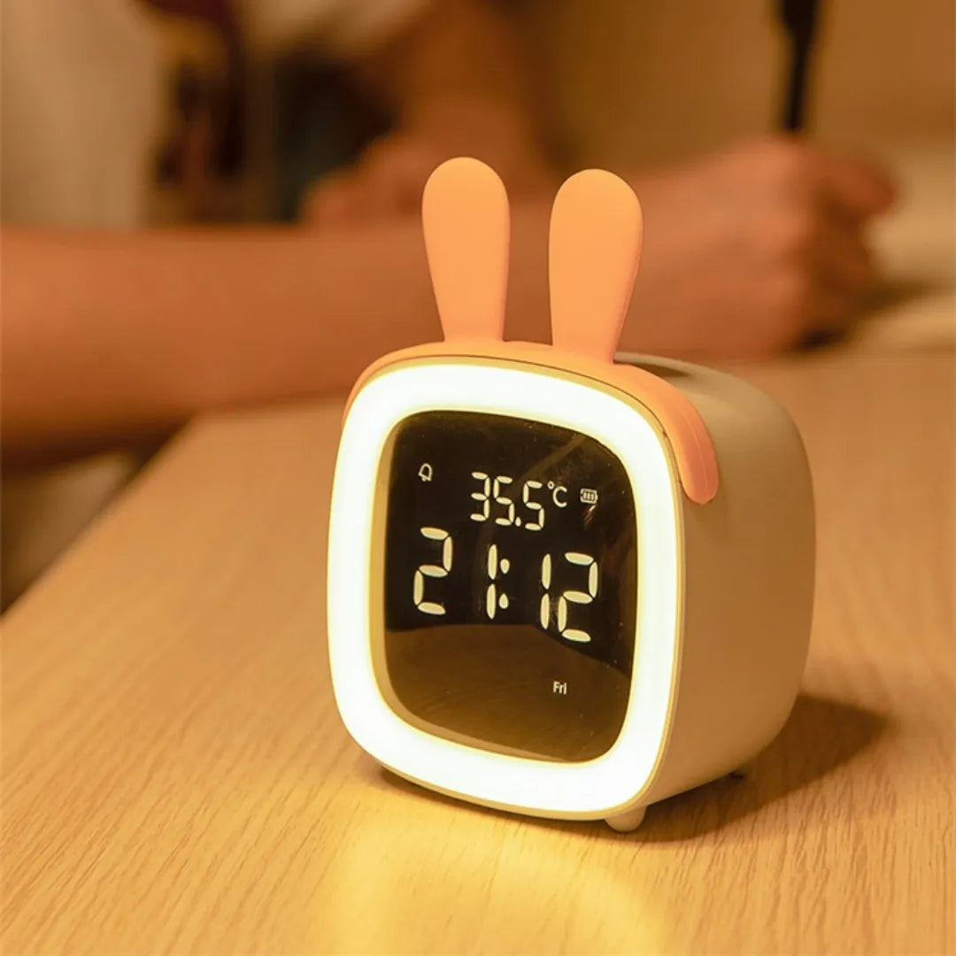 Sveglia per Bambini a Forma di Renna con Luce Notturna – Risveglio Dolce