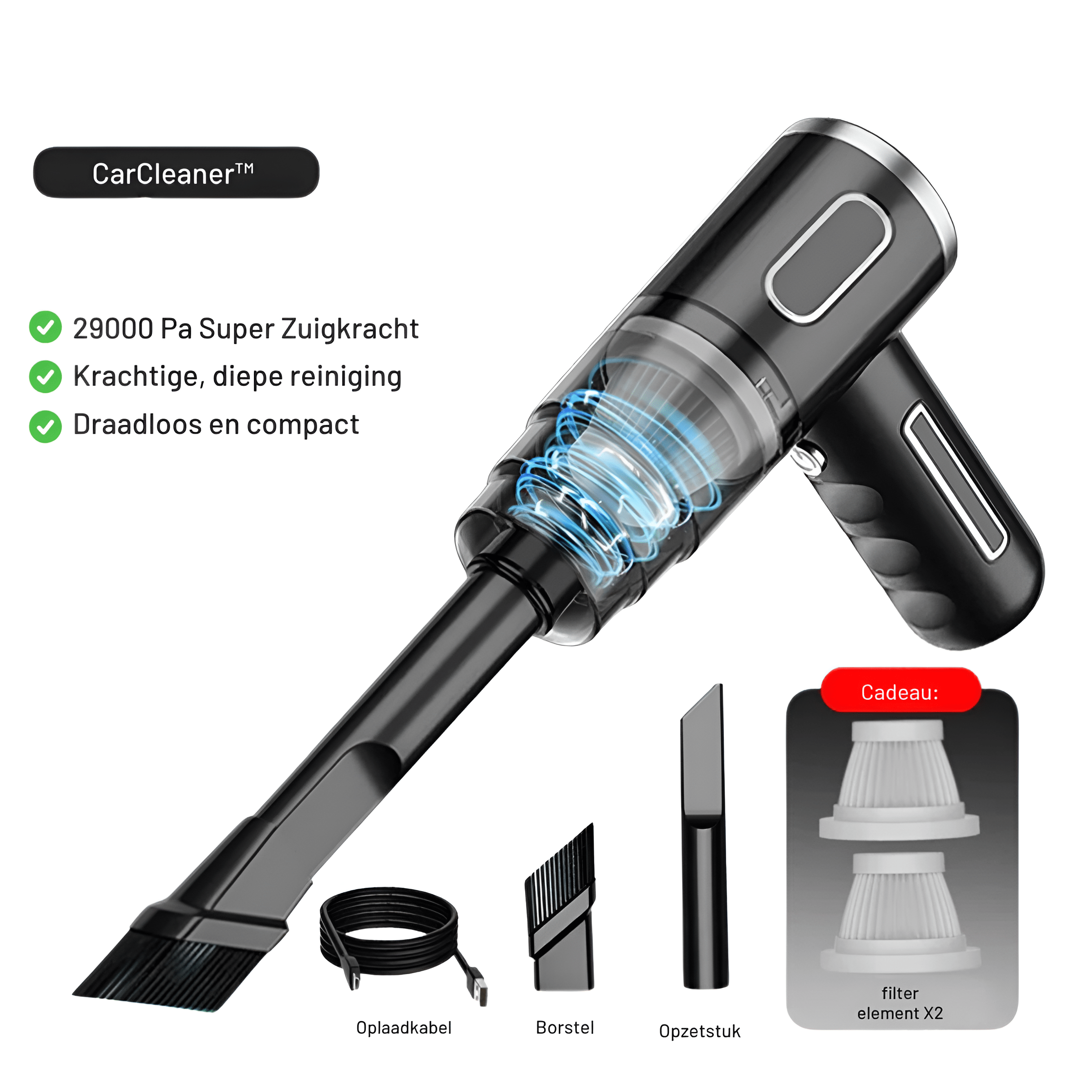 PowerCleaner - Aspirapolvere Auto Senza Fili